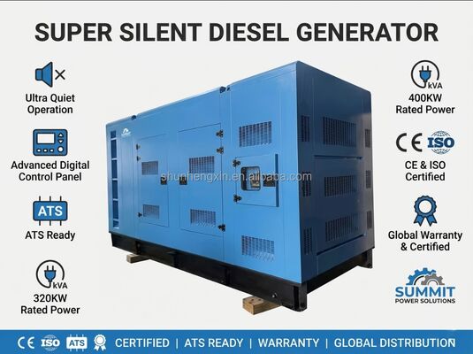 شراء بيركينز 400kva 500kva مولدات الديزل الصامتة مولد ستامفورد التوليد مع 24V DC الكهربائية بدء ATS للبيع online manufacture