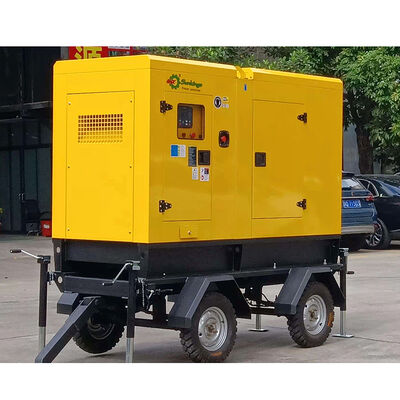 مجموعة مولدات ديزل صامتة SHX 50KVA مع مقطورة - محطات طاقة عالية الأداء - كهرباء احتياطية للاستخدام المنزلي